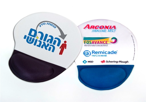 פד לעכבר עם כרית ג'ל | פד לעכבר עם כרית ארגונומית | משטח לעכבר עם כרית ארגונומית