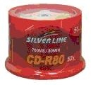דיסקים לצריבה 50 יחידות silverline CD-R