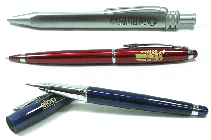 עטים ממותגים |  עטי מתכת עם חריטה