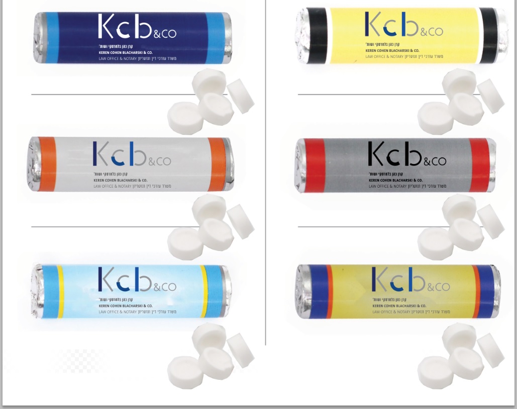 סוכריות מודפסות | גליל סוכריות מרעננות