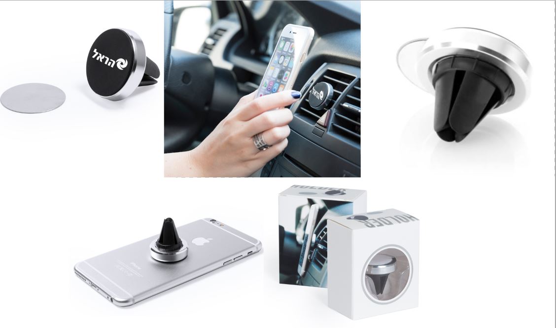 מתקן מגנטי לסמרטפון ברכב