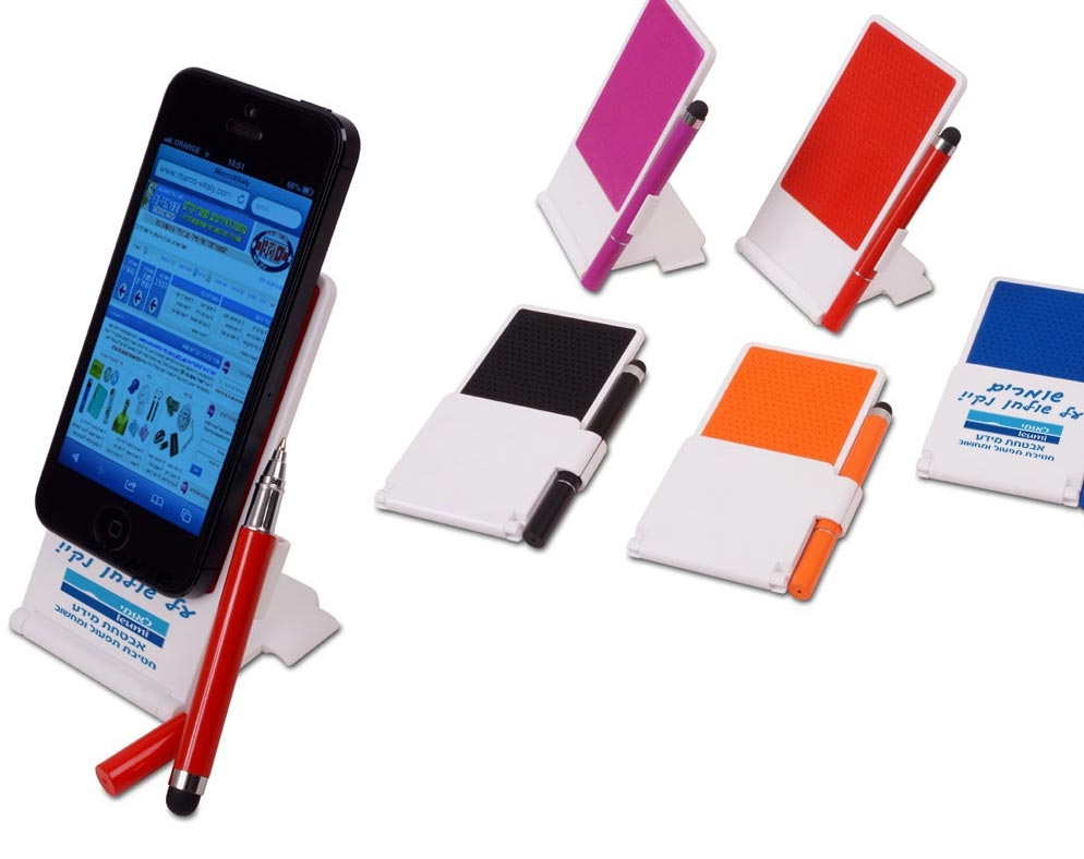 מעמד מתקפל לאייפון עם עט טאץ