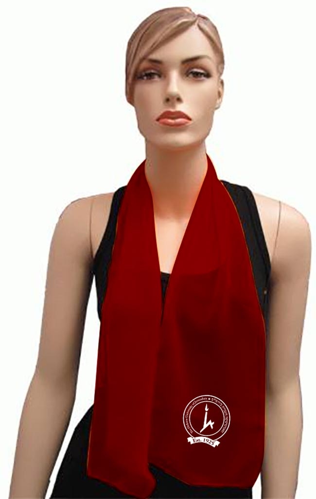 צעיף מבד שיפון משי