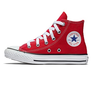 נעלי אולסטאר ילדים אדום גבוה | Converse Red