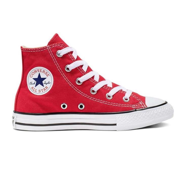 נעלי אולסטאר ילדים אדום גבוה | Converse Red