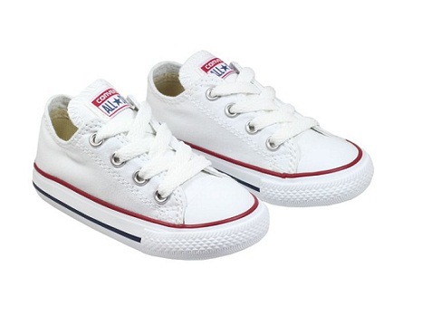 נעלי אולסטאר לבן תינוקות Converse Infant white