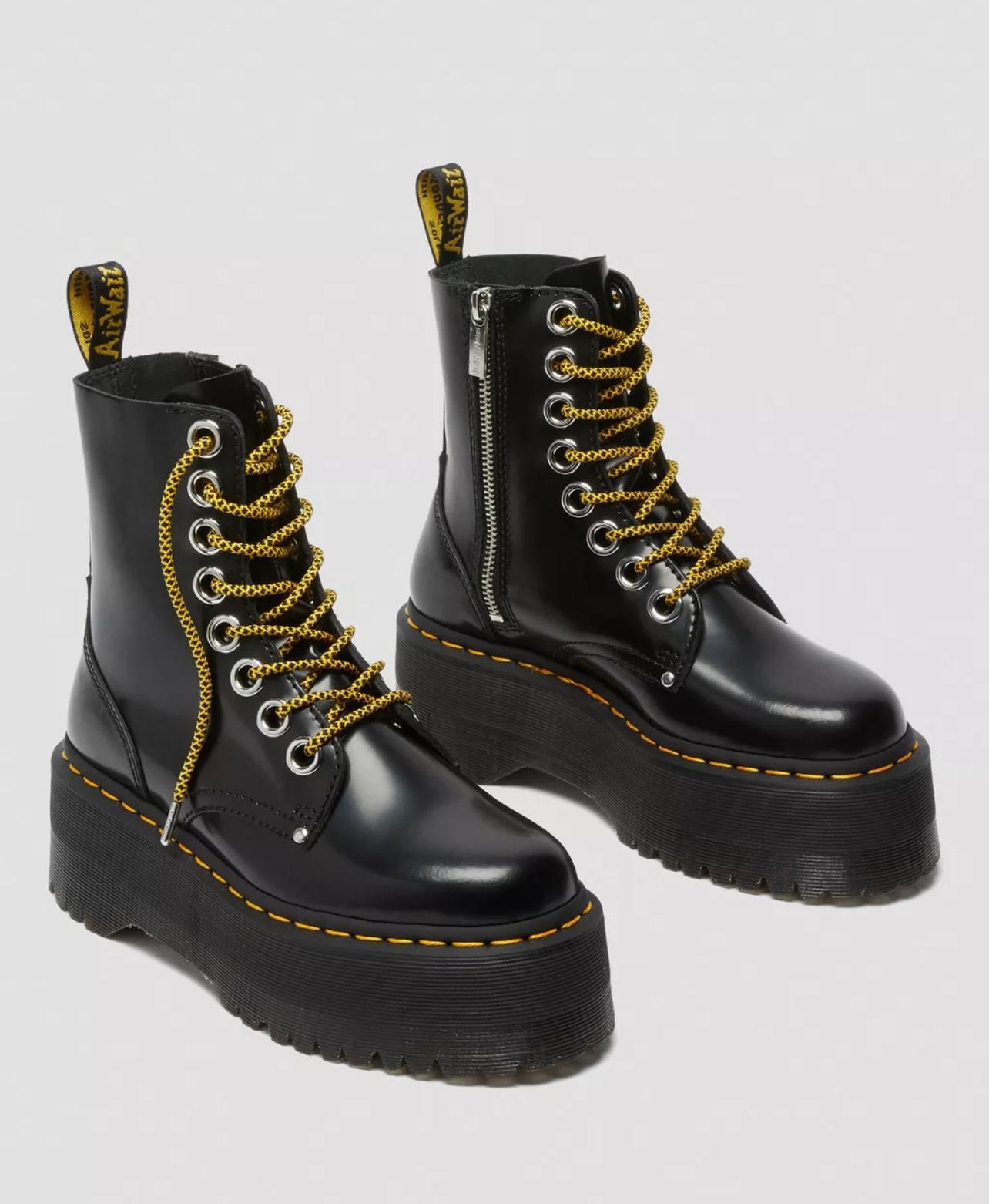 נעלי דוקטור מרטינס פלטפורמה שחור נשים | Doctor Martens Jadon Max Platform