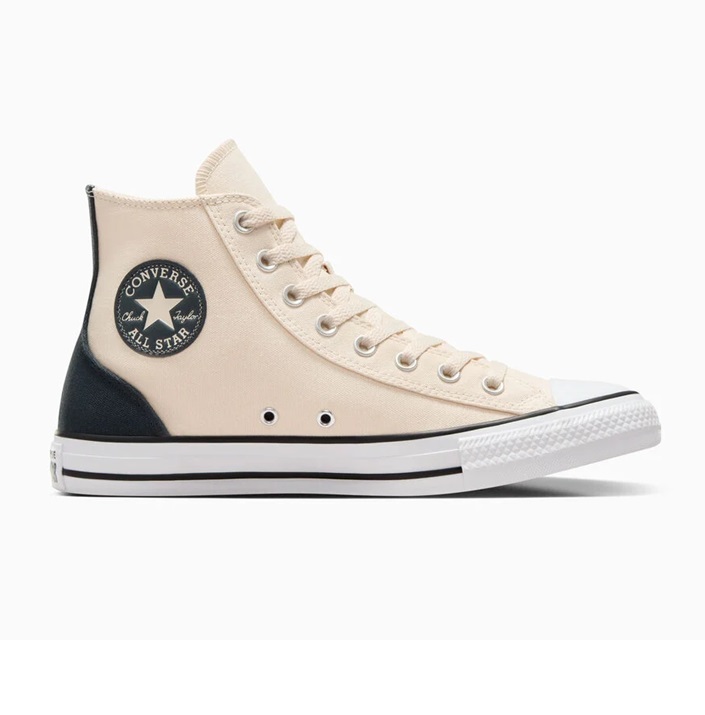 נעלי אולסטאר גבוהות בז שחור גברים | Converse Natural Ivory