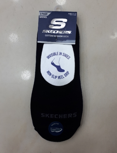 שלישיית גרבי סקצ'רס גברים Skechers No Show Socks
