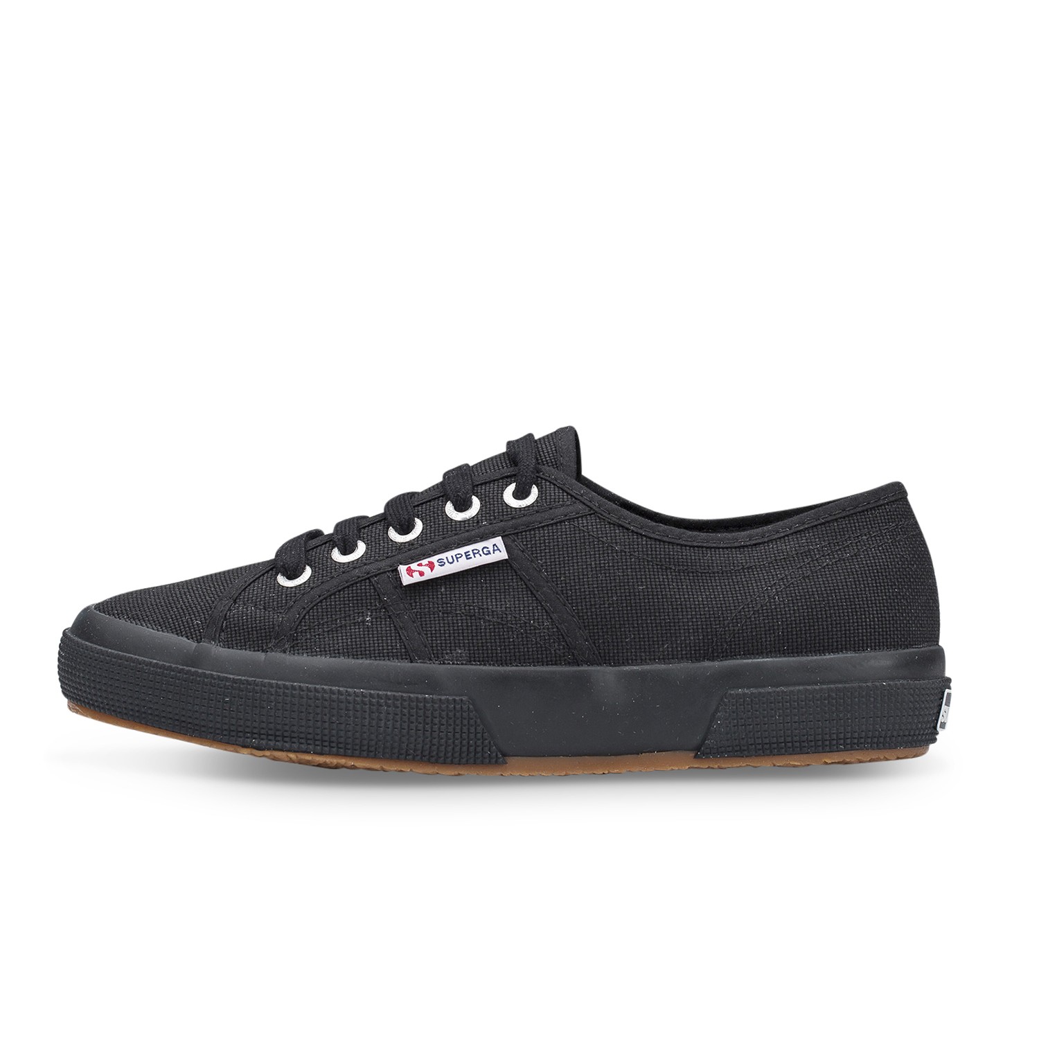 נעלי סופרגה שחור חלק נשים | Superga Full Black