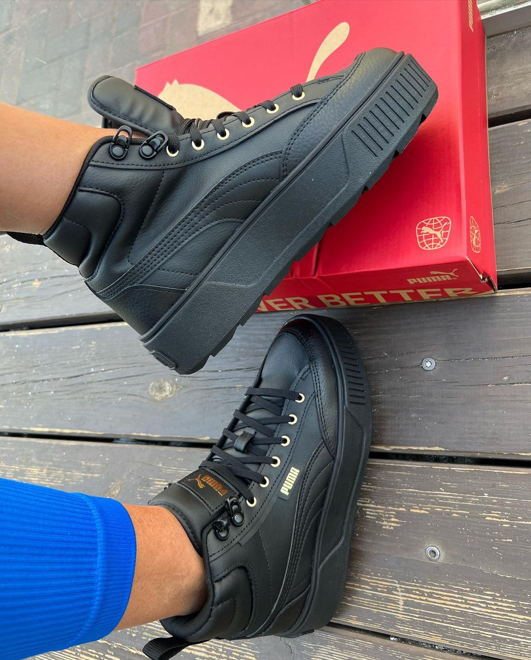 נעלי פומה פלטפורמה גבוהות נשים | Puma Karmen Mid