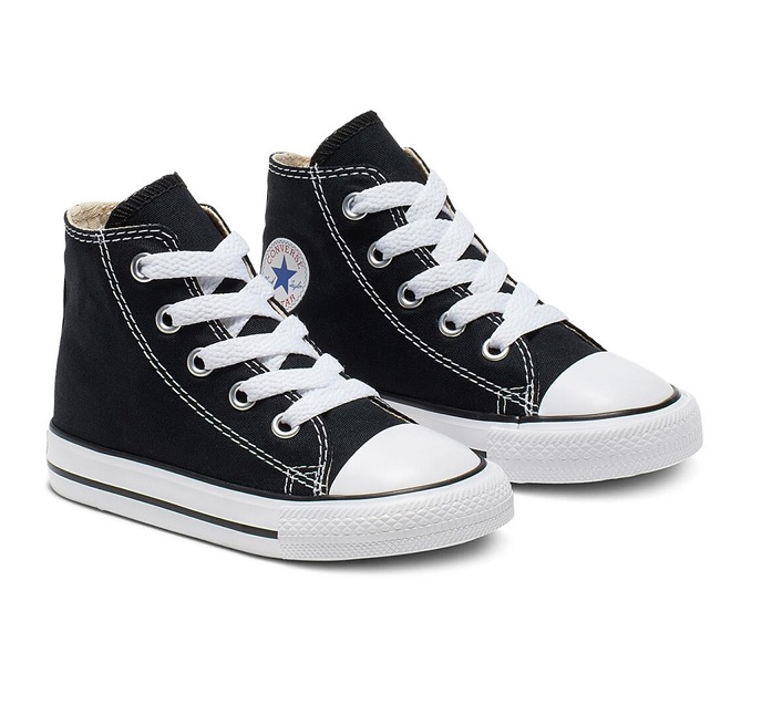 נעלי אולסטאר שחור גבוה תינוקות | Converse Infant black