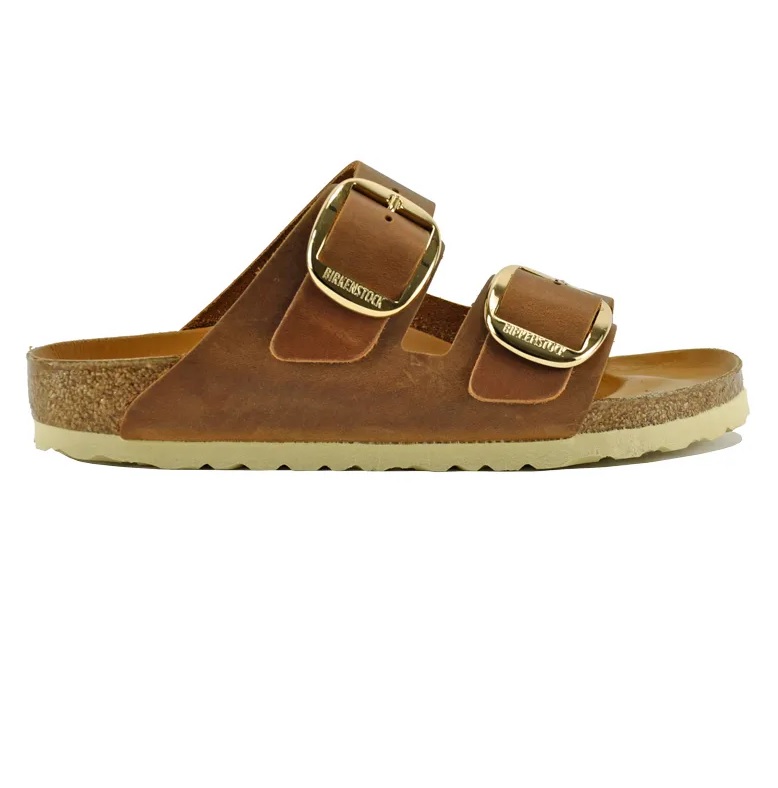 כפכף בירקנשטוק אבזם גדול נשים | Birkenstock Arizona Big Buckle Cognac