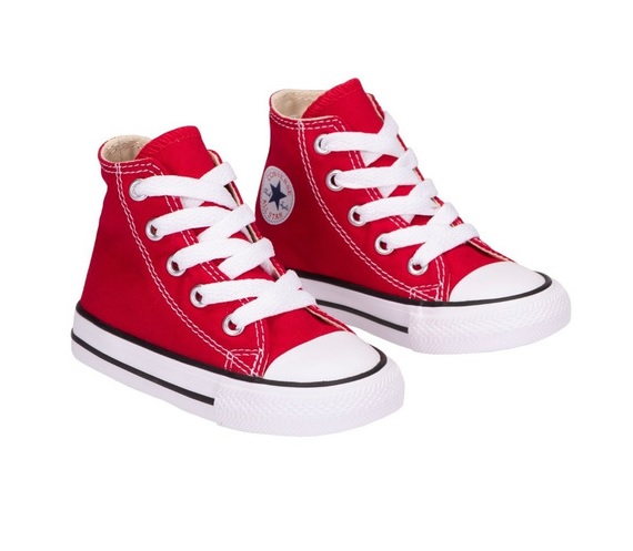 נעלי אולסטאר אדום גבוה תינוקות Converse Infant Red