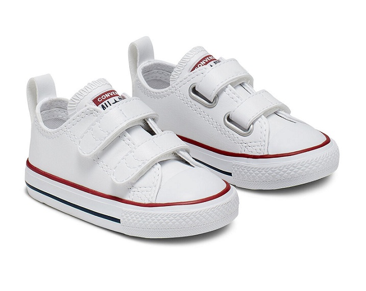 נעלי אולסטאר עור סקוצים תינוקות | Converse 2V Leather