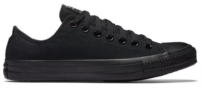 converse black mono low