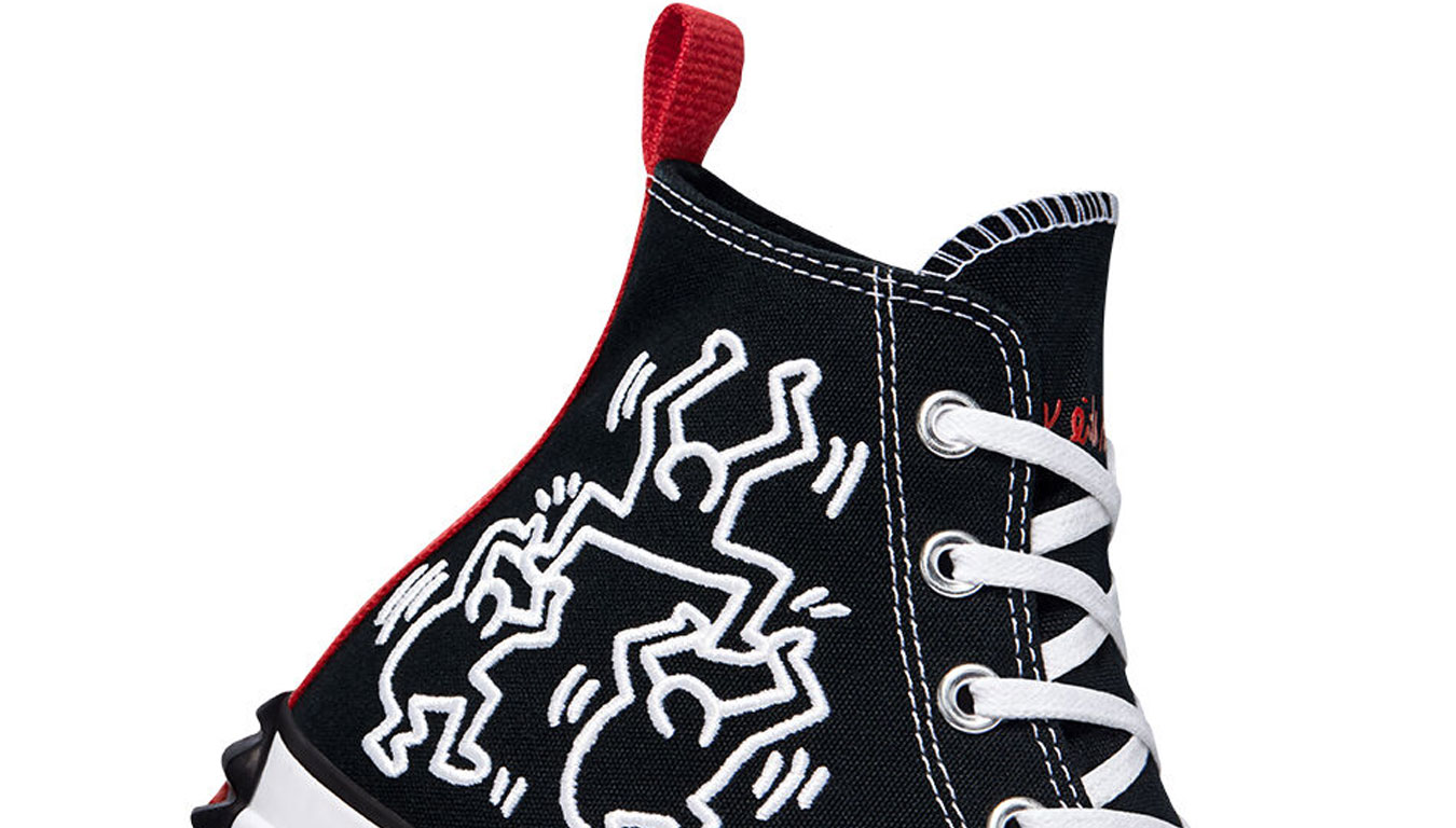 נעלי אולסטאר פלטפורמה גבוה Converse X Keith Haring Run Star Hike