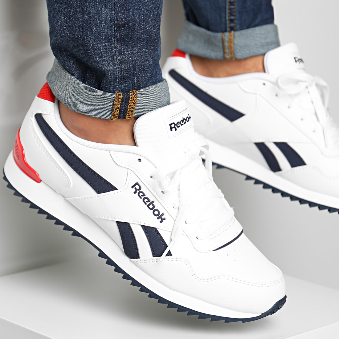 נעלי ריבוק אופנה גברים Reebok Royal Glide Ripple Clip
