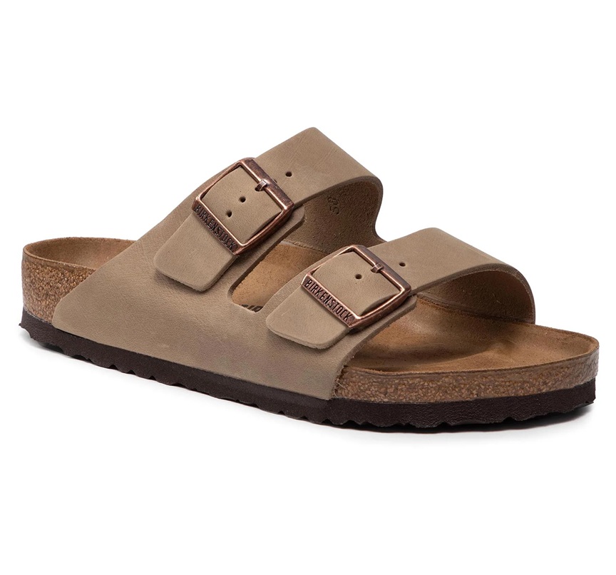 כפכף בירקנשטוק עור חום טבק גברים | Birkenstock Arizona Tabacco Brown