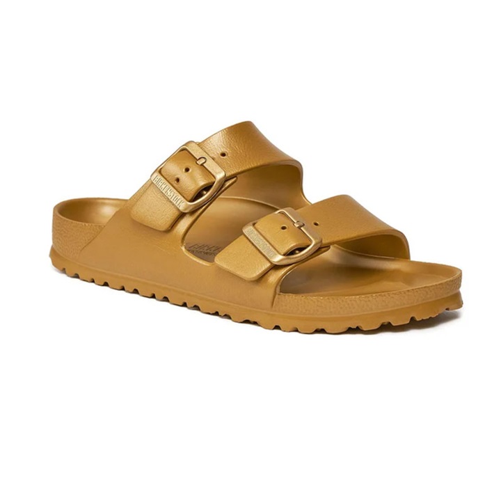 כפכף בירקנשטוק זהב נשים | Birkenstock Arizona Eva Glamour Gold