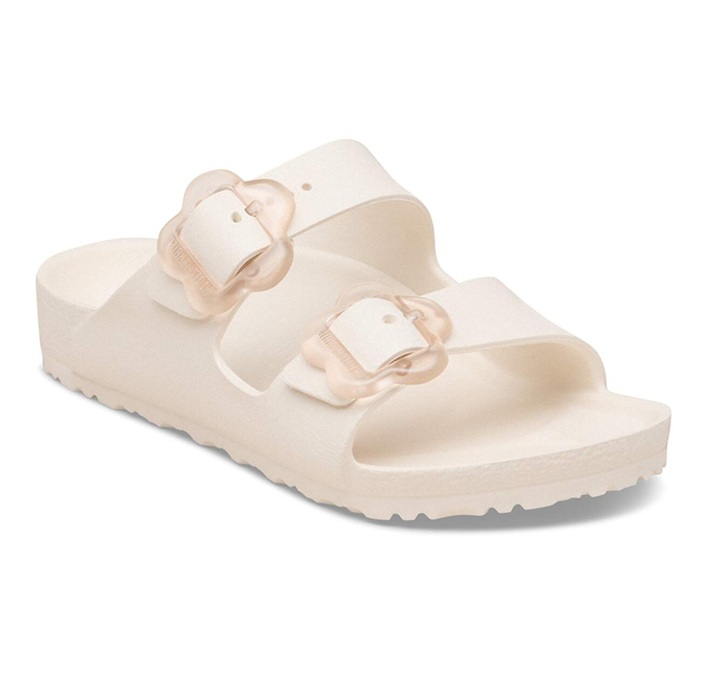 כפכף בירקנשטוק ילדים שמנת אבזם פירחוני | hh Birkenstock Arizona Flower EVA Kids 
