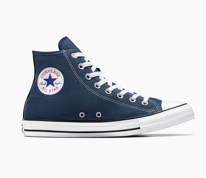 נעלי אולסטאר כחול גבוה נשים גברים | Converse Navy