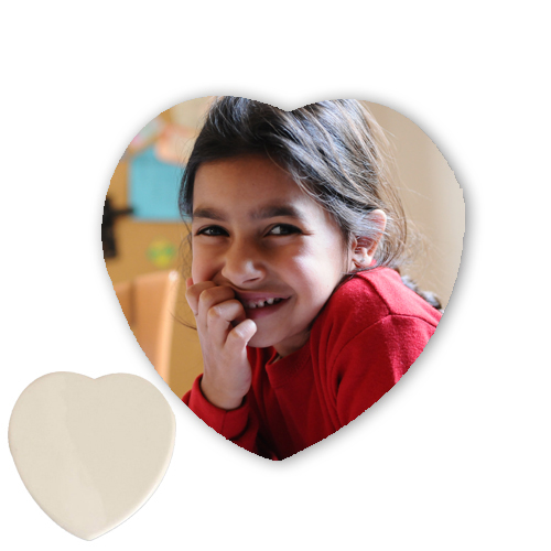 אריח קרמיקה צורת לב