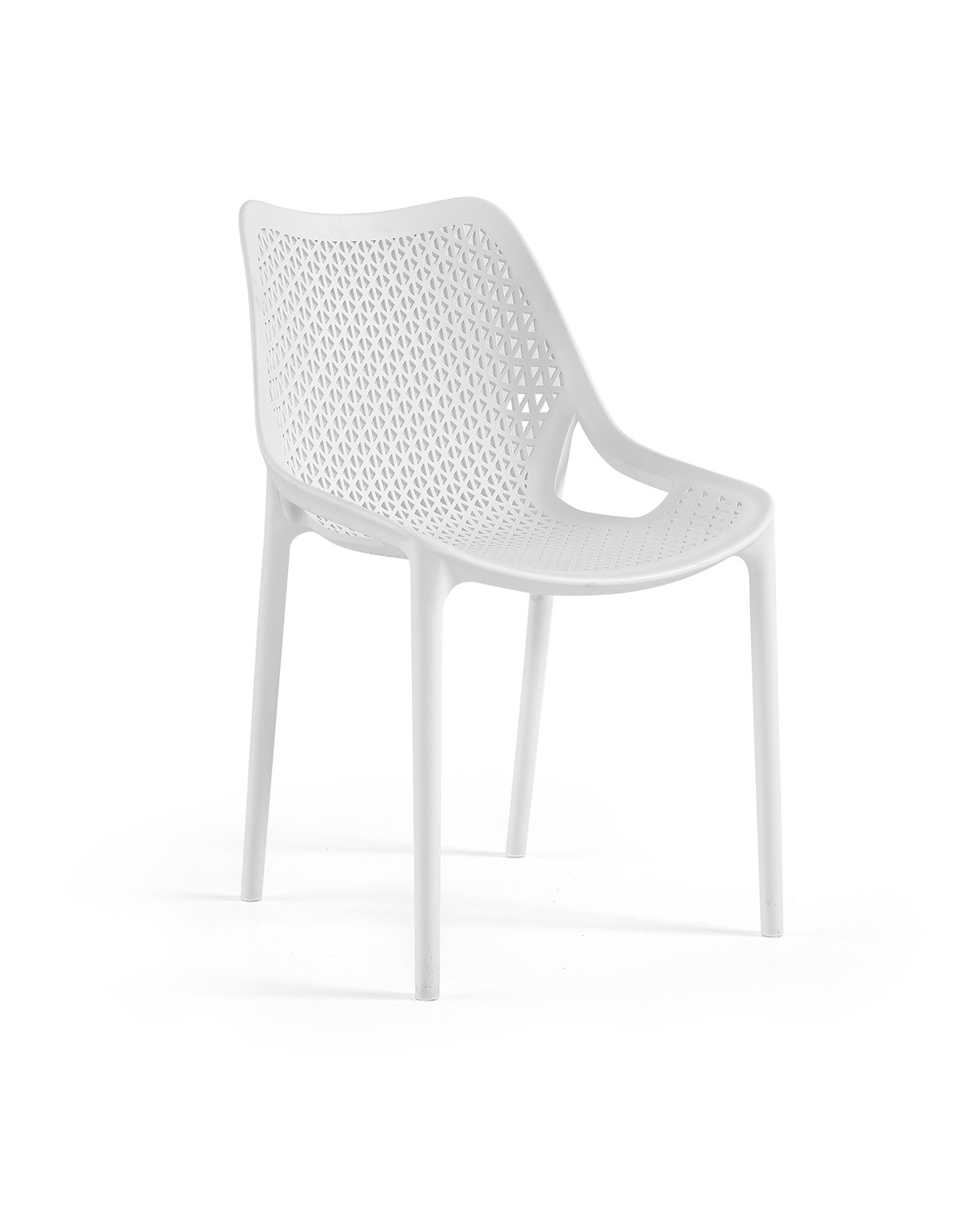 כסא פלסטיק דגם ELITE צבע לבן