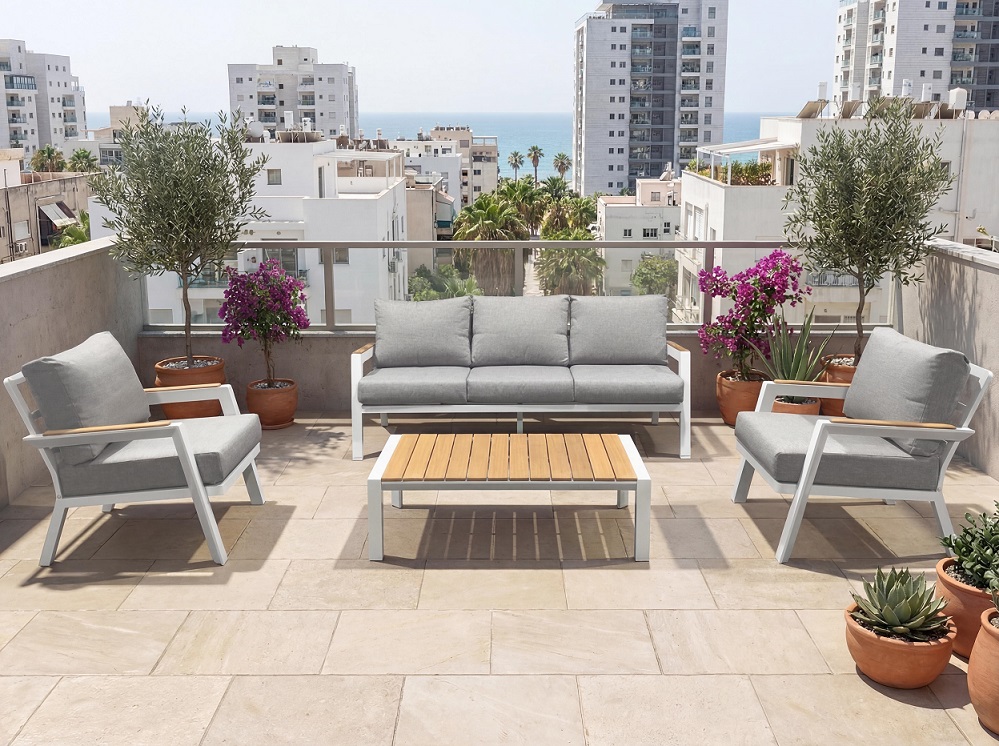 מערכת ישיבה תלת מאלומיניום דגם PALERMO מגוון צבעים