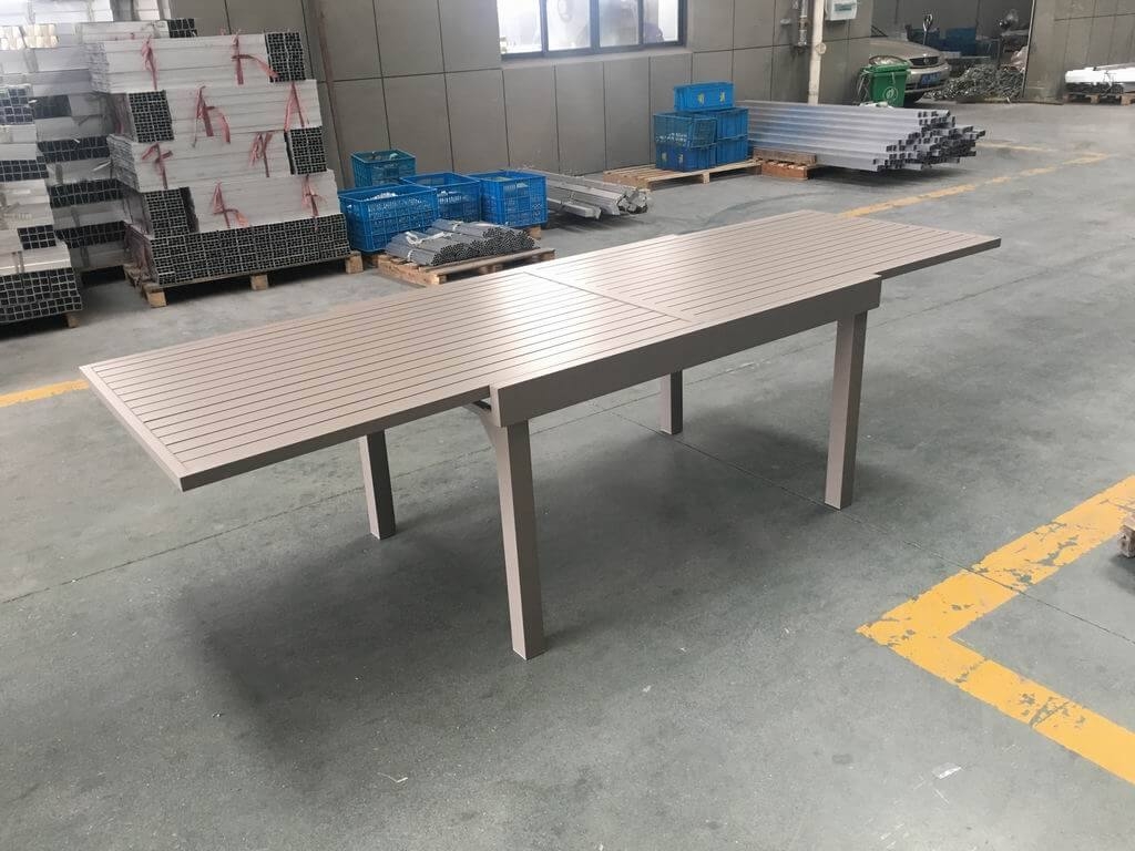 שולחן נפתח %100 אלומיניום 100x135/270 בג