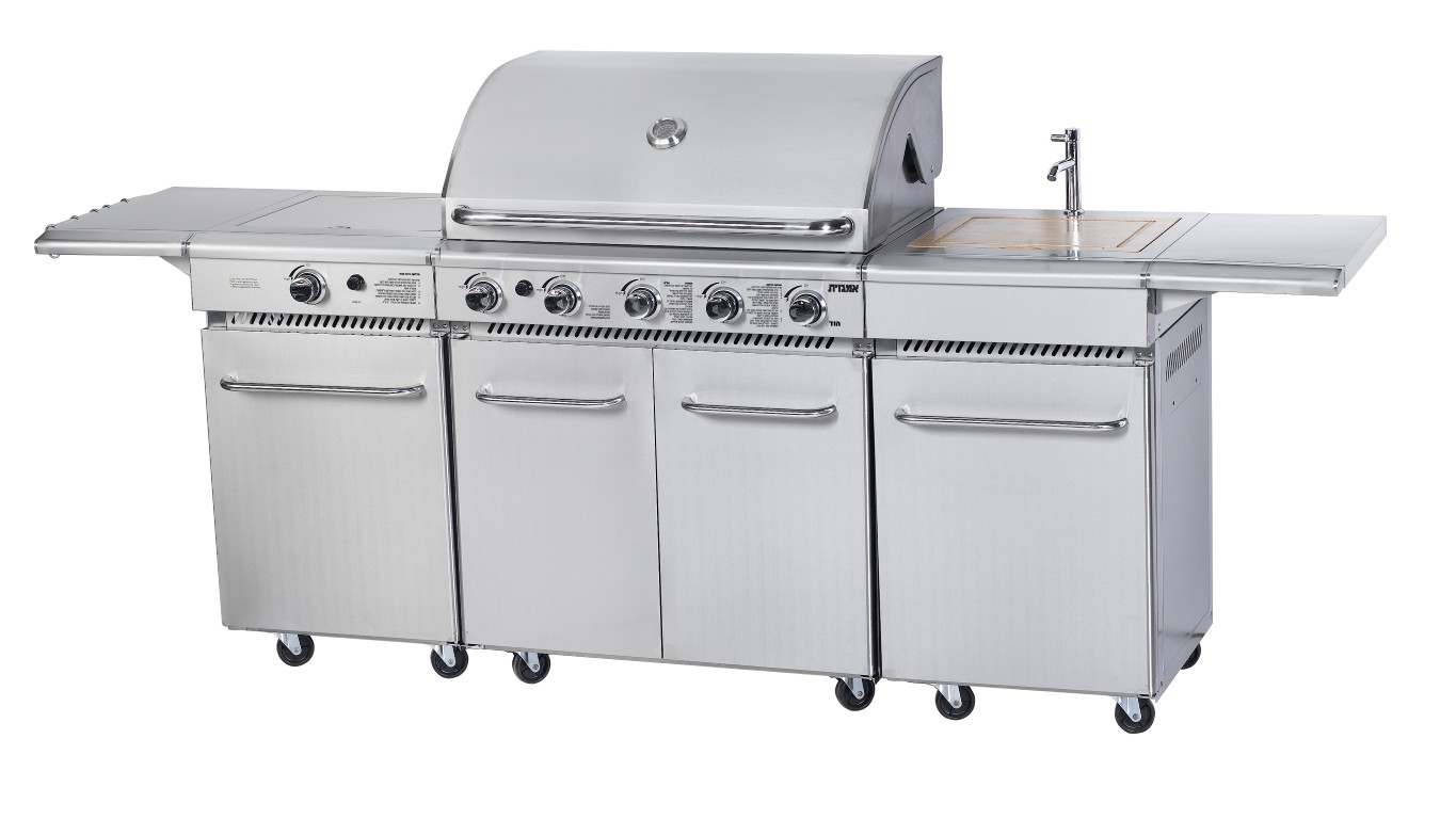 מטבח גינה מפואר מנירוסטה דגם הוד