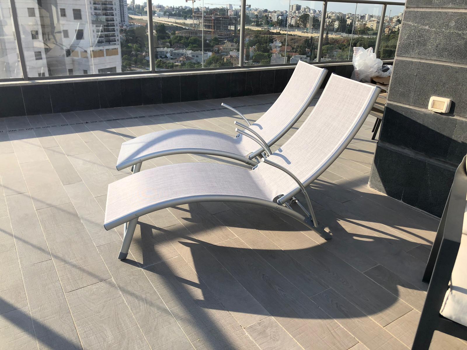 מיטת שיזוף אלומיניום דגם RIO