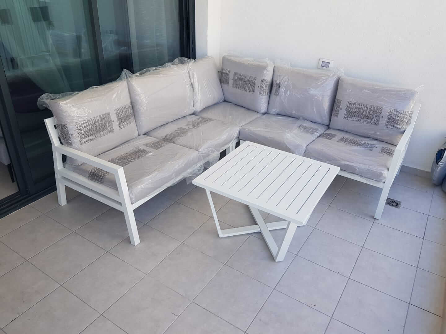 מערכת ישיבה פינתית לגינה דגם PROVENCE 