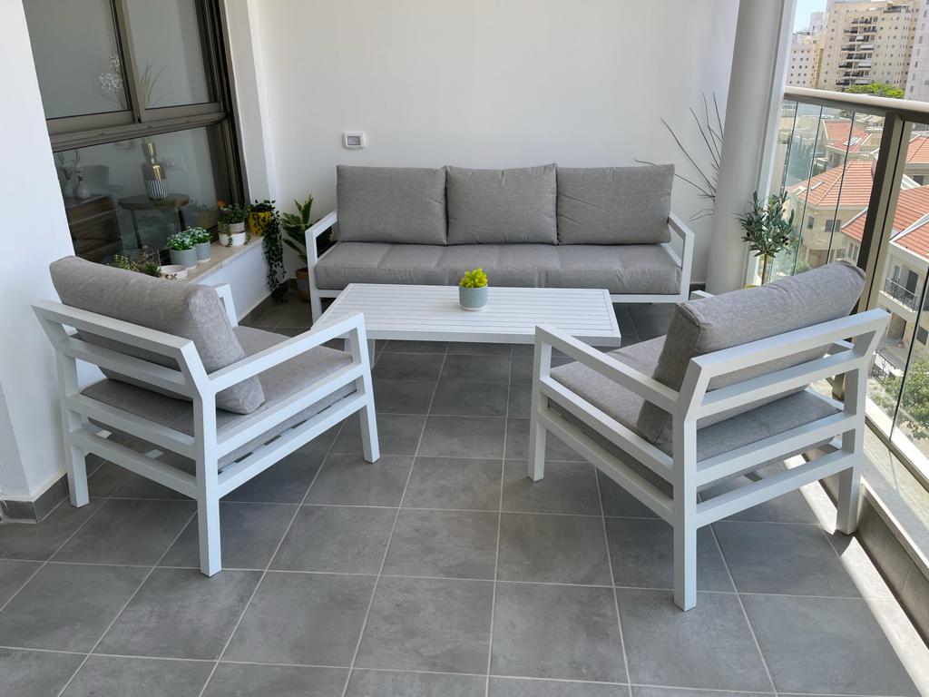 מערכת ישיבה מאלומיניום דגם MARSEILLE 