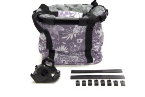 סל לאופניים כיסוי בד 