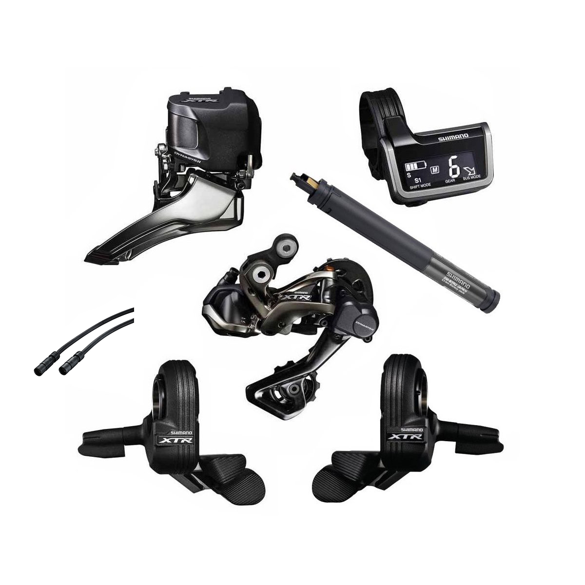 מערכת חשמלית Shimano (9050) XTR DI2 Double Group