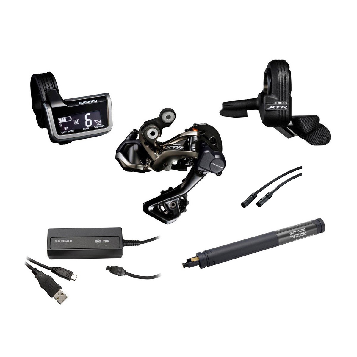 מערכת חשמלית Shimano (9050) XTR DI2 Single Group