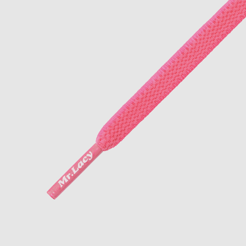 90 Flexies Neon Pink - זוג שרוכים אלסטיים בצבע ורוד ניאון