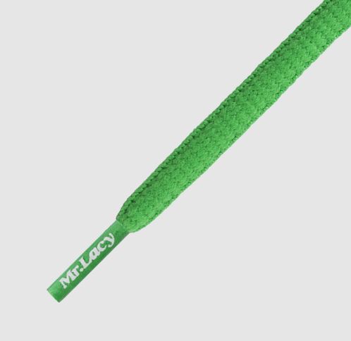 Runnies Hydrophobic Kelly Green -זוג שרוכים לריצה בצבע ירוק עם ציפוי הידרופובי 