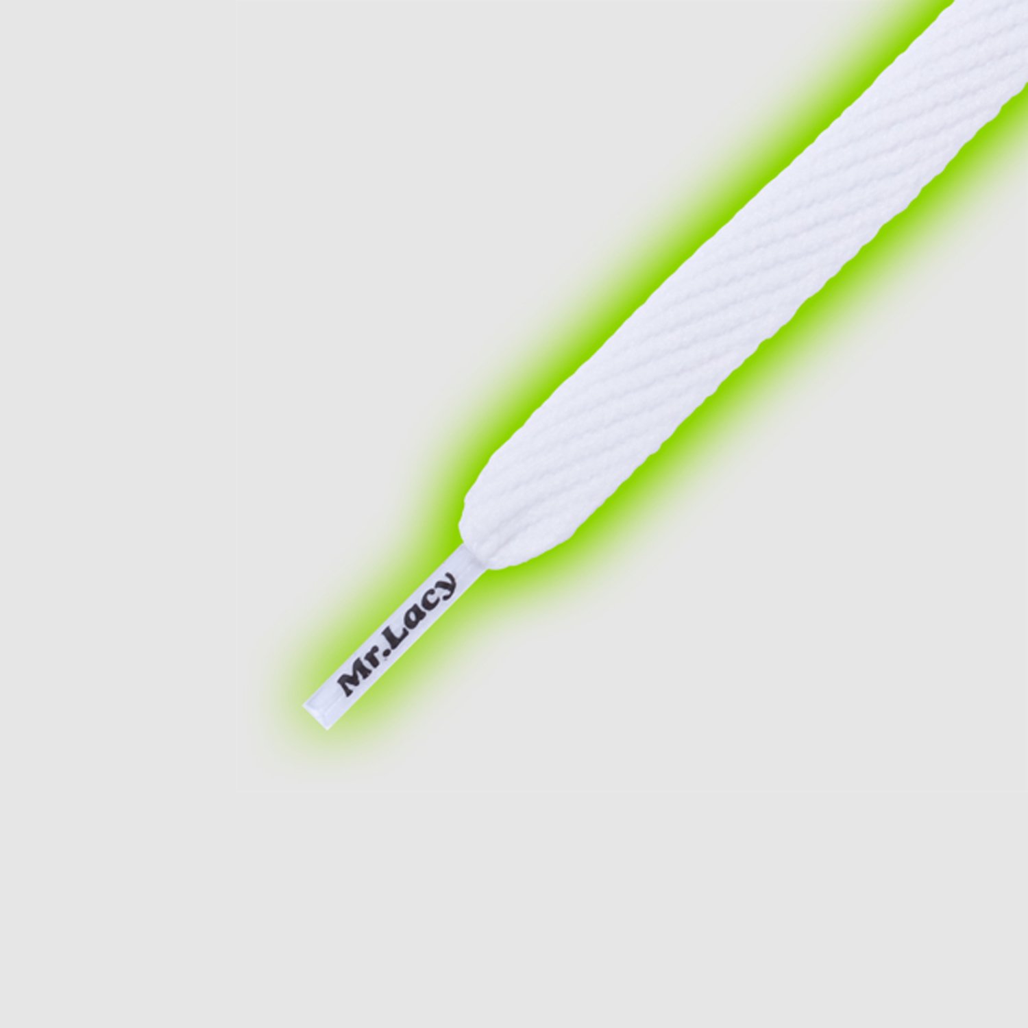 Flatties -JR- Glow In the dark- זוג שרוכים זוהרים בלילה בצבע ירוק 110 ס