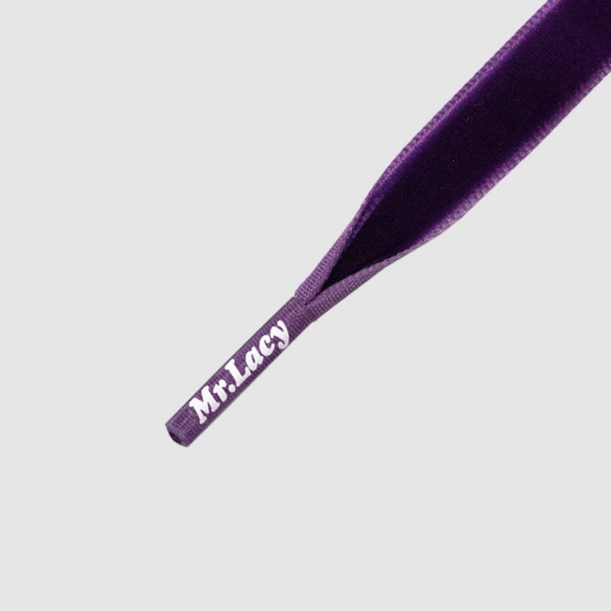 Velvies Purple - זוג שרוכי קטיפה בצבע סגול 100 ס