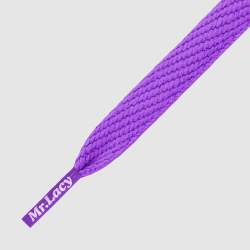 Flatties Purple- זוג שרוכים שטוחים בצבע סגול 130 ס