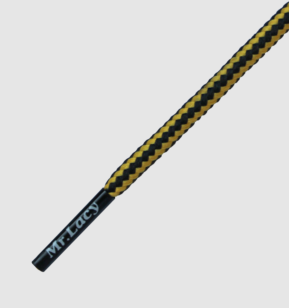 Hillies DM Black/Deep Yellow 140 - שרוכים עגולים מחוזקים לנעלי טימברלנד בצבע שחור צהוב חרדל