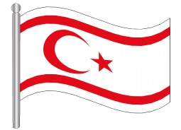 דגל צפון קפריסין - Cyprus Northen flag