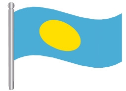 דגלון פלאו - Palau flag