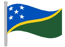 דגלון איי שלמה - Soloman Islands flag