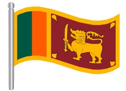 דגלון סרי לנקה - Sri Lanka flag