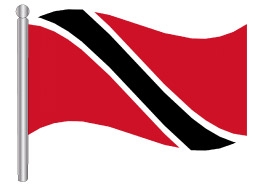 דגלון טרינידד וטובגו - Trinidad and Tobago flg