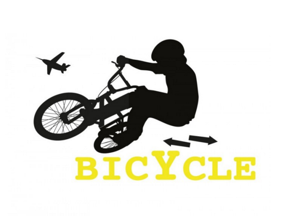 מדבקת קיר - פעלולי אופניים