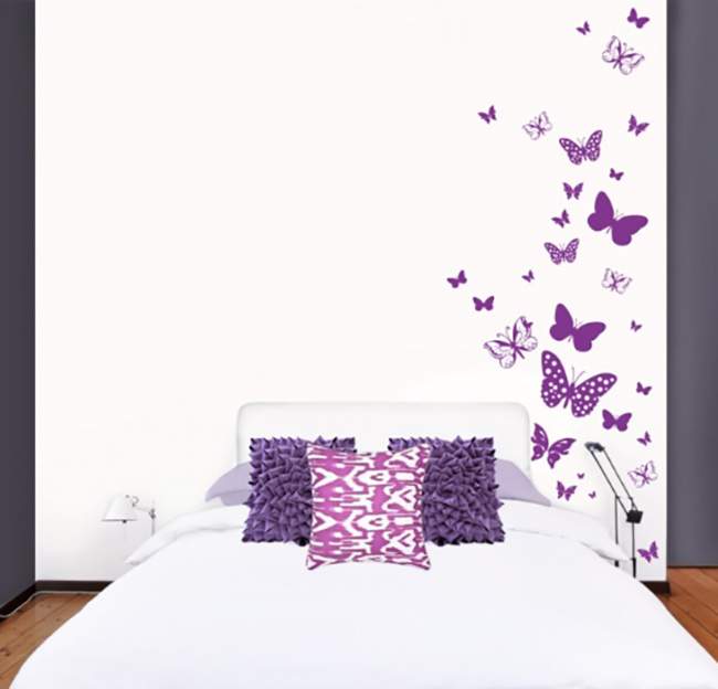 מדבקת קיר - פרפרים